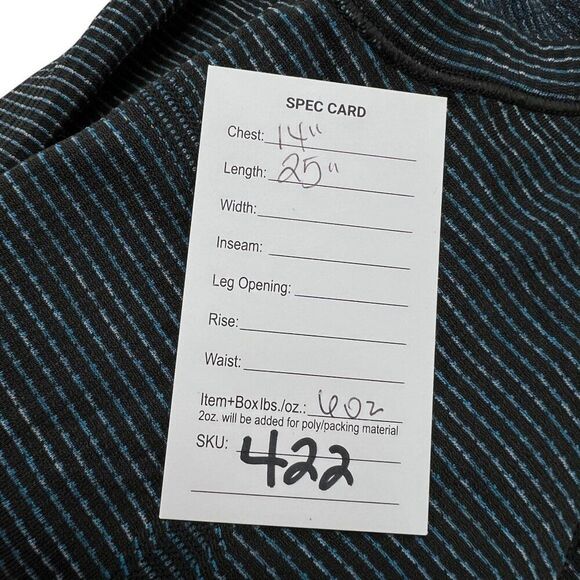 Lululemon Swiftly Tech Long Sleeve Crew Dark Maritime Stripe Size 4 - Picture 7 of 7